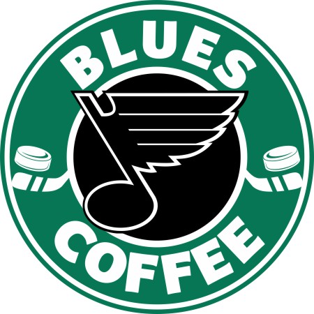 St. Louis Blues Starbucks Coffee Logo iron on paper